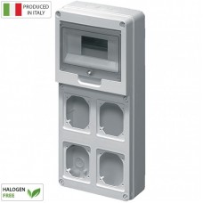 Πίνακας Επίτοιχος Πλαστικός 1Σειράς 8Στοιχείων 4Θέσεων IP65 EC69023